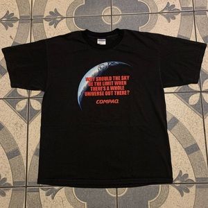 Vintage Compaq Promo Graphic Tee Sz XL